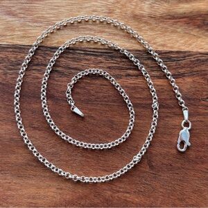 18” Sterling Silver Rolo Chain Necklace 2mm